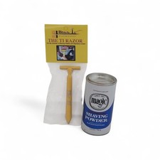 SoftSheen-Carson Magic Regular Strength Shaving Powder, 5 Oz And The Ti Razor.