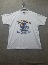 Screen Stars Best Bluegold Football Eau Claire, WI  Tshirt Vintage XL 90s Homeco