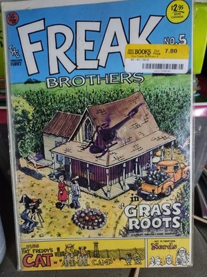 Fabulous Furry Freak Brothers #5 Grass Roots Rip Off Press 1977 Fat Freddy's Cat