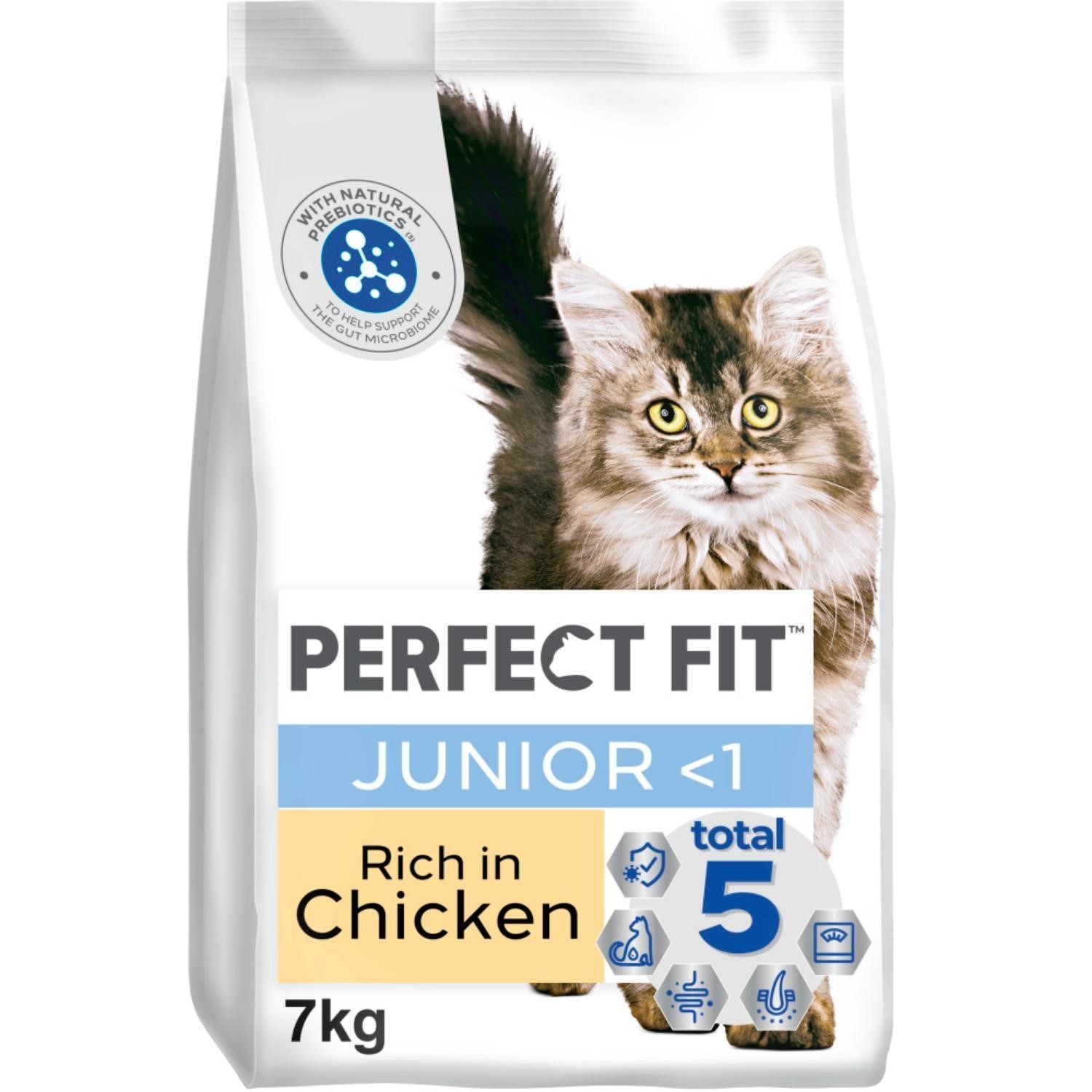 14kg Perfect Fit Advanced Nutrition Junior Complete Dry Cat Food Chicken Biscuit