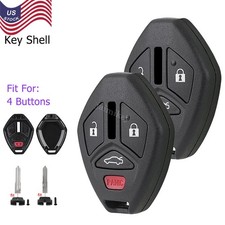 2 For Mitsubishi Lancer Car Key Fob Remote Shell Case Cover 2008 2009 2010 4btn 2 For Mitsubishi Lancer Car Key Fob Remote Shell Case Cover 2008 2009 2010 4btn