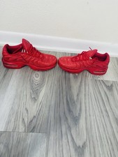Nike Air Max Plus TN Red Lace Up Low Top Sneaker Athletic Shoes