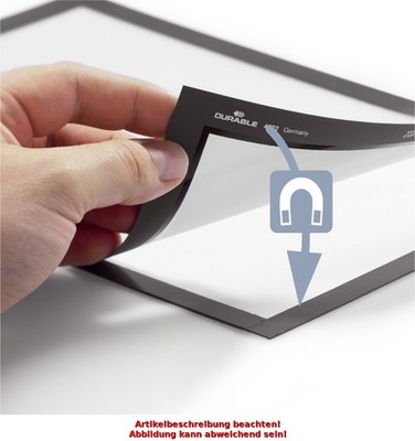 2 DURABLE Magnetrahmen DURAFRAME, DIN A3, grün