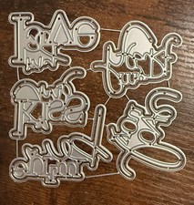 Happy Valentine  s Day Word Sayings Metal Cutting Die Journal Scrapbook 4837