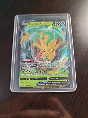 leafeon v pokemon card - SWSH194 - SWSH: Sword & Shield Promo Cards [PROMO] Evolving Skies Leafeon V (Alternate Full Art) Pokemon Sword & Shield Evolving