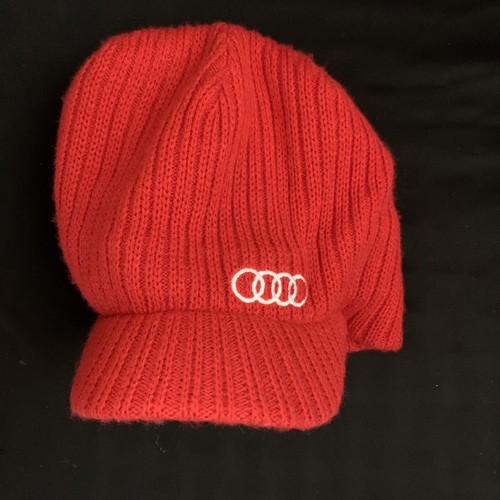 audi beanie with brim red | eBay