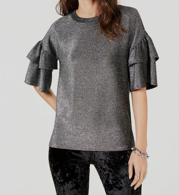 michael kors t shirt womens silver