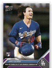 🟪 JAMES OUTMAN Rookie Walk-Off 2023 Topps Now #617 PURPLE 03/25 Dodgers RC 📈