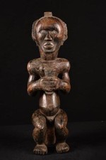 21830 A Primitive African Fang Female Statue Gabon