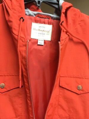 Men s  Weatherproof Vintage  Zip Front Hooded Nylon Jacket, Size XXL, Aurora Red