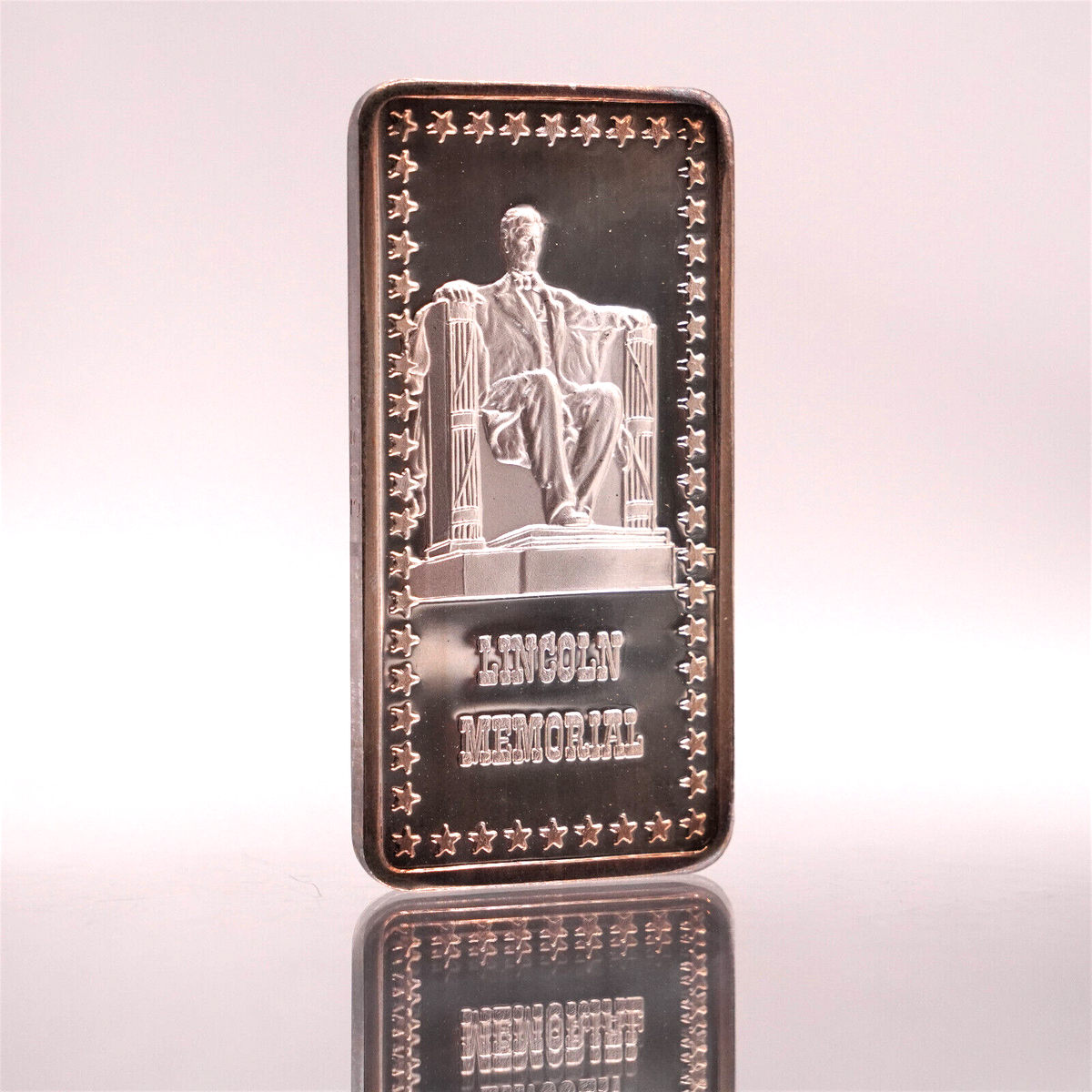 1974 Abraham Lincoln Memorial Hamilton Mint 1oz 999 FINE Silver