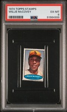 STRETCH PSA 6 WILLIE MCCOVEY HOF 1974 TOPPS STAMPS GRADED EX-MT VINTAGE *TPHLC