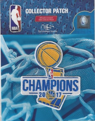 2017 Golden State Warriors NBA Champions Patch Official NBA Champs Logo in Pkg