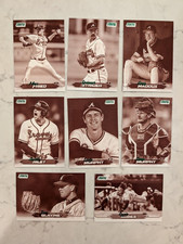 2024 Topps Stadium Club Sepia Team Pack Atlanta Braves Strider Albies Riley