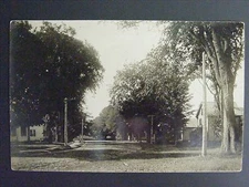 Bingham Maine Dirt Street Scene Houses Real Photo Postcard RPPC 1910 Antique