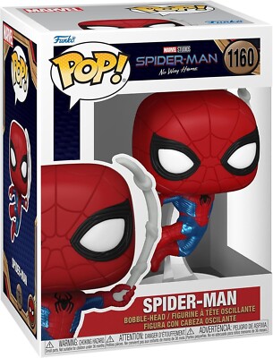 Funko Pop Spider-Man No Way Home: Spiderman (Final Suit) Figure w/ Protector
