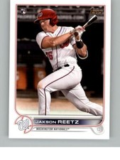 2022 Topps Jakson Reetz 61 Rookie Card RC Washington Nationals