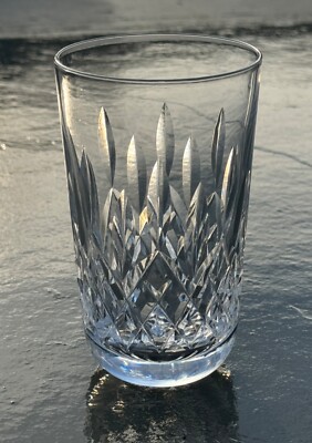 Vintage Waterford Lismore Longdrink runder Sockel Kristallglas 5'' 13 cm hoch im Ruhestand