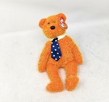 Ty Beanie Baby Pappa the Bear 2002 Father's Day Orange Bear Plush w/ Tie