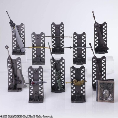 NIER AUTOMATA BRING ARTS TRADING WEAPON COLL 10 PCS SET DISPLAY