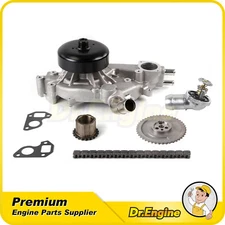 Timing Chain Kit Water Pump Thermostat Fit 98-06 Chevrolet GMC 4.8L 5.3L 6.0L