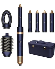 6 in 1 Multifunctional Hair Styler Set - Curler, Hot Air Brush, Dry Attachments