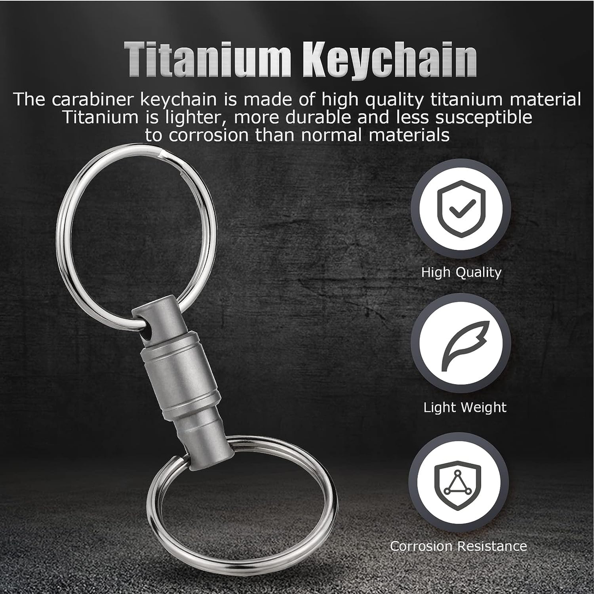 Key Organiser Keyring Cool Keychains For Guys Titanium Belt Keychain ...