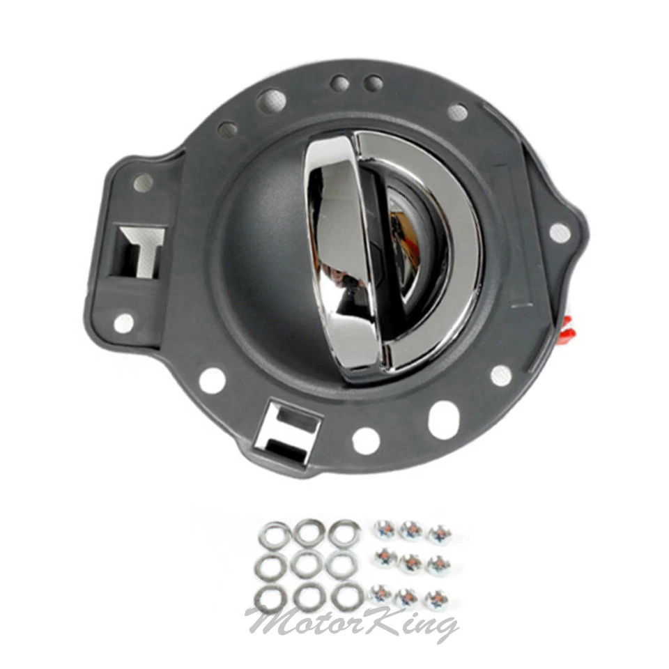 06 For Jeep Commander Rear Right Inner Door Handle Gray&Chrome Bolts CR2823MG4NS - Image 2 of 4