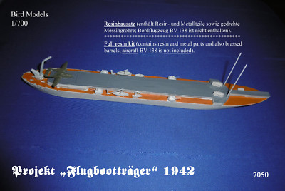 Project Flying Boat Carrier 1942 1/700 Bird Models Resin Kit / Resin Kit
