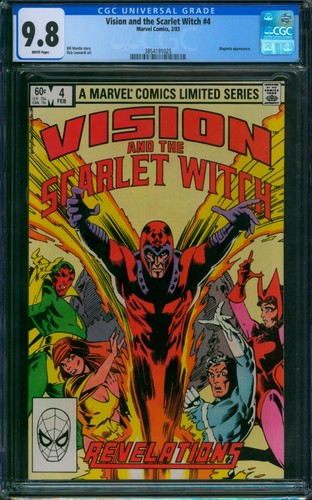 Vision and the Scarlet Witch #4 ⭐ CGC 9.8 WHITE PG ⭐ Magneto Marvel Comic 1983