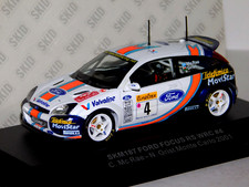 FORD FOCUS RS WRC MARTINI #4 C. MCRAE / GRIST MONTE CARLO 2001 SKID SKM187 1:43