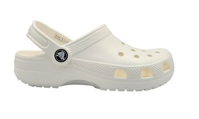 Crocs Z3410* Unisex Solid White Classic Clogs Sandals Size M6 W8