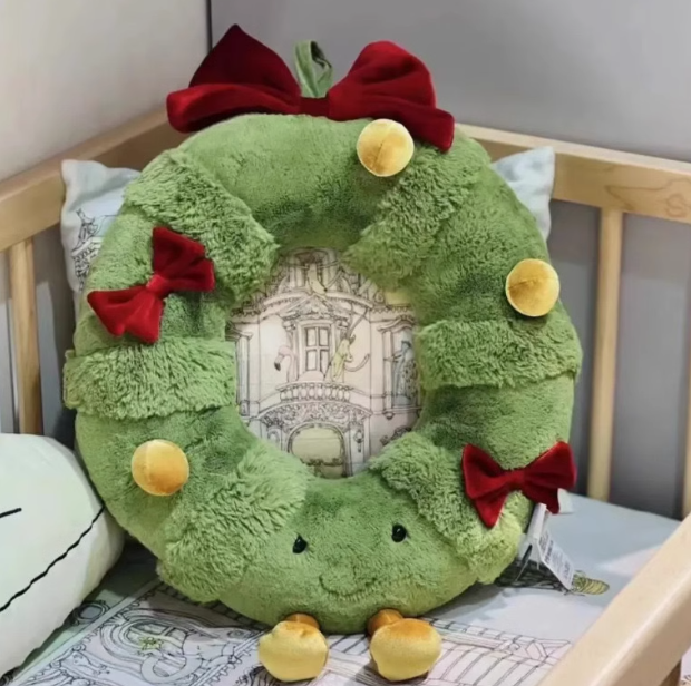 JELLYCAT AMUSEABLES DECORATED CHRISTMAS Large WREATH-Christmas