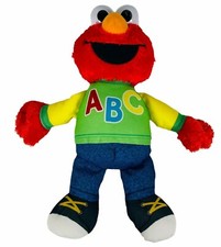 Sesame Street Talking ABC Singing Elmo 13" Plush Stuffed Animal Hasbro Tested