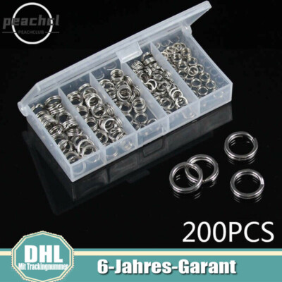 Sprengringe 5-9 mm Für Edelstahl Springringe Meeresangeln Norwegen Pilker Angeln