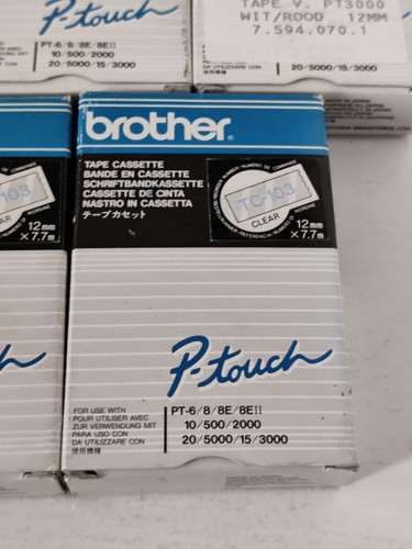 Brother P-Touch Tape Cassette Red And Blue TC-102 TC-202 TC-103 New In Plastic - Bild 4 von 8