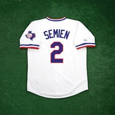 Marcus Semien 1984 Texas Rangers Cooperstown Men's Home White Throwback Jersey