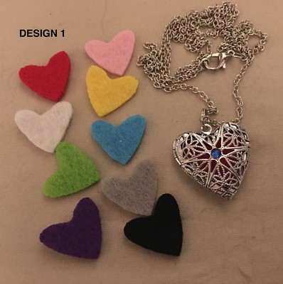 Various HEART Essential Oil Diffusers with Washable Pads + Oil Options