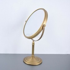 Antique Brass 8"Desk mirror Ladies Beauty Cosmetic Mirror Magnifying Mirror