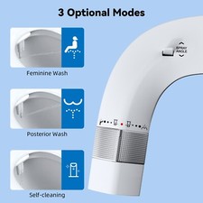 Ultra-Slim Bidet Attachment for Toilet,Non-electric Dual Nozzle Bidet Toilet