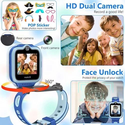 Smartwatch 4G Dzieci Telefon Zegarek z GPS WiFi Rozmowa wideo SOS dla chłopców Dziewcząt - Zdjęcie 49 z 65