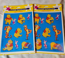 NEW LOT 2 Pkgs Vintage 1990's Disney WINNIE THE POOH Tigger 8 SHEETS STICKERS
