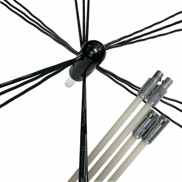 Midwest Hearth Rotary Chimney Cleaning Kit Heavy Duty Nylon Whip