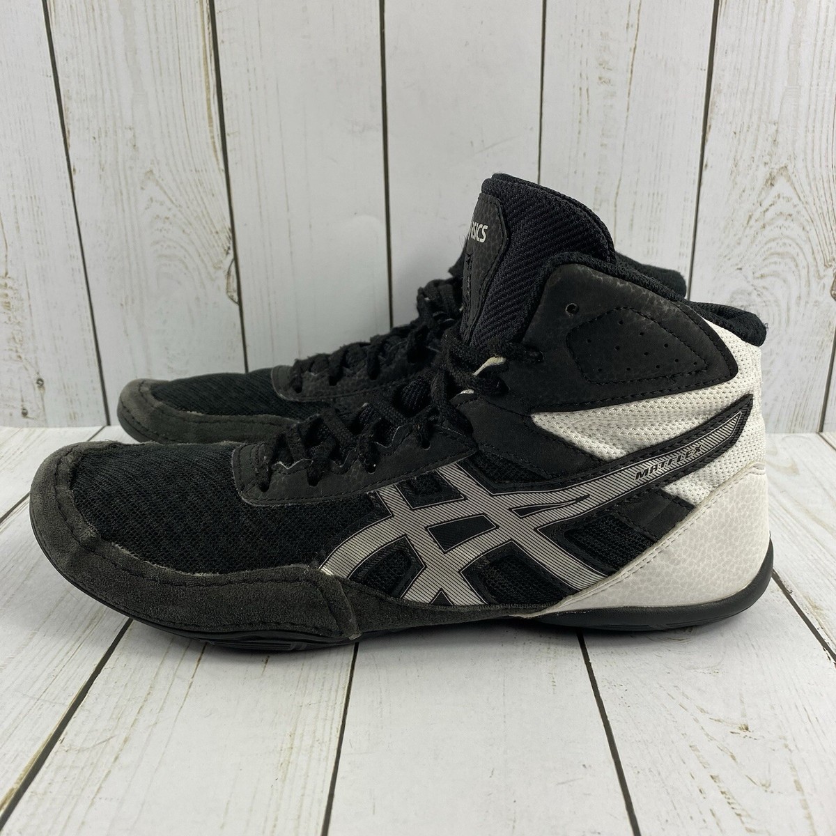 Asics Matflex Black White Wrestling Athletic Shoes Men’s Size M Sneakers