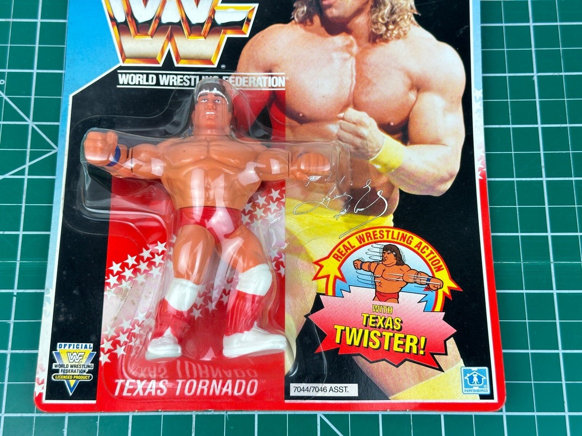 Vintage Hasbro WWF Texas Tornado WWE Wrestling Figure US Card | eBay