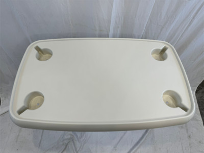 White ABS Plastic Rectangular Table Top Bench Top 30x18.1 Inch Boat Marine RV