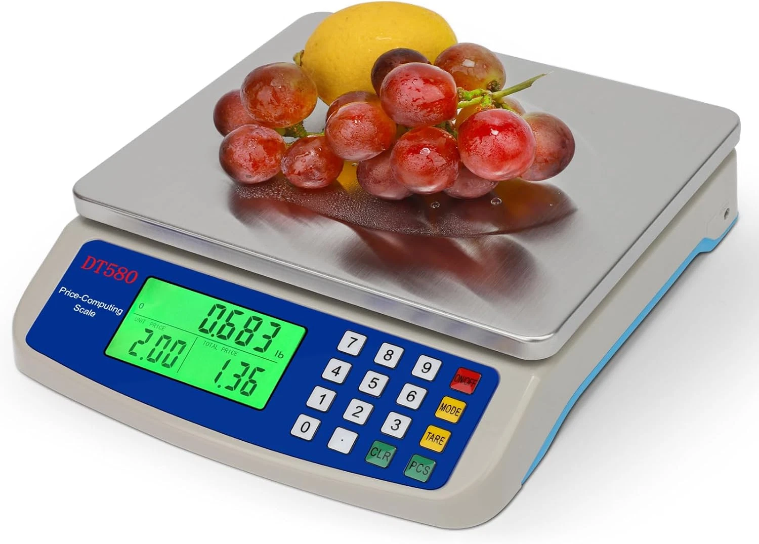 Báscula de cocina digital grande de 30 kg y 66 lb.