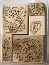 STAMPIN UP 2005 Vintage Valentines 5 pc set