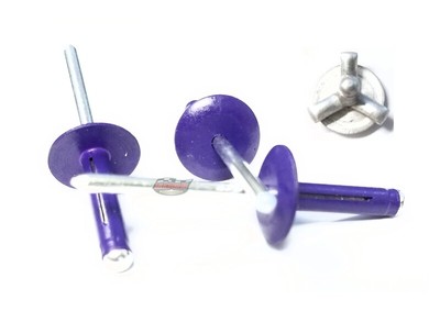 Mill 3/16 Small Head Tri-Fold Exploding Aluminum Mandrel Pop Rivets 50 Pack - Foto 6