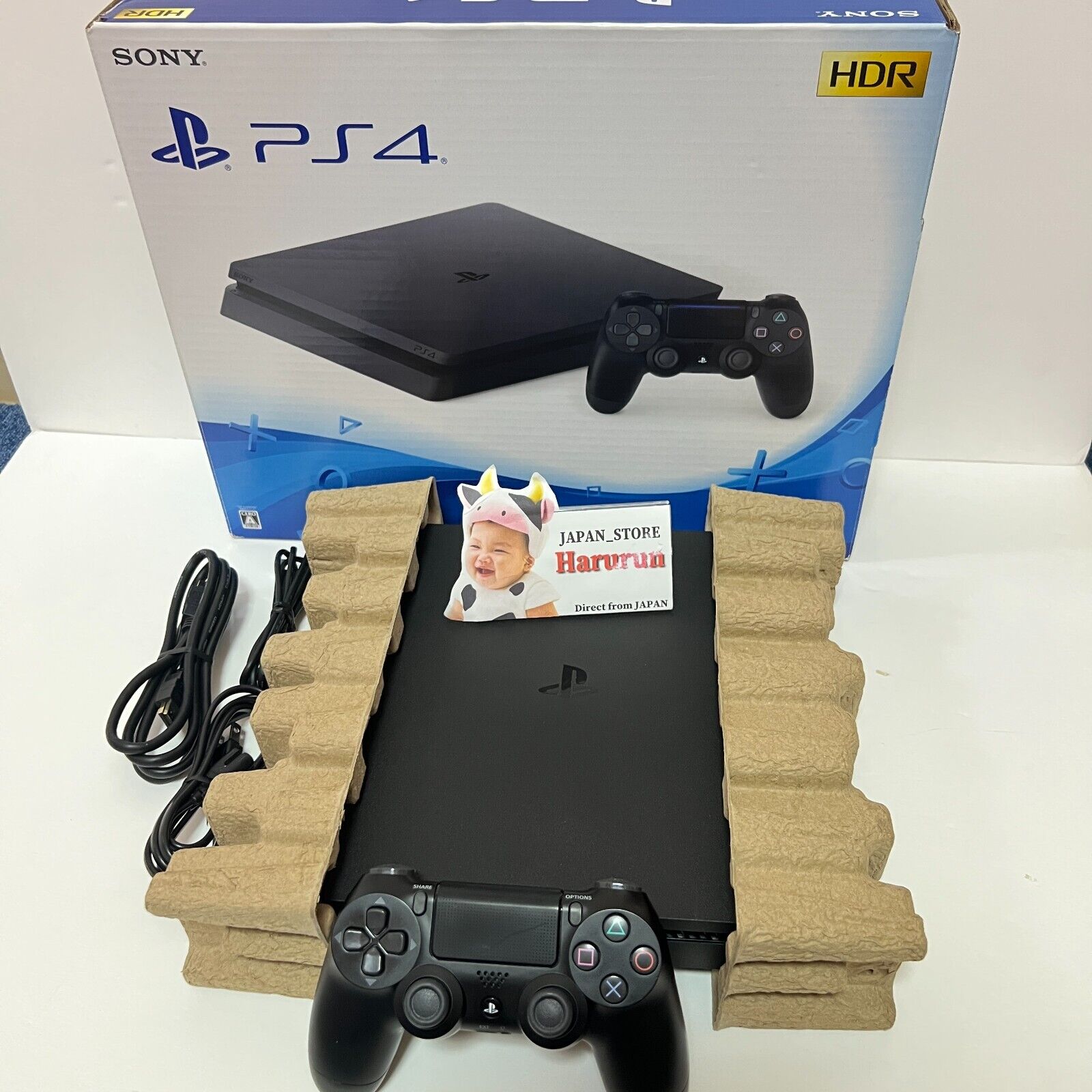 PS4 Console Slim CUH-2200A B01 HDD 500GB Jet Black